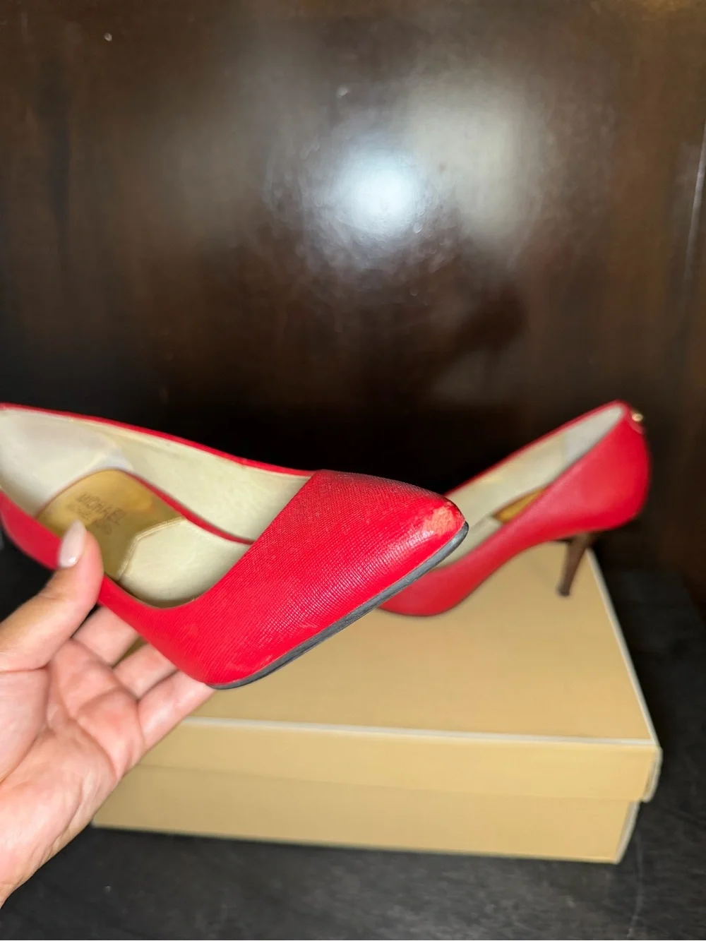Michael Kors - Flex Red Scarlet Leather Pumps